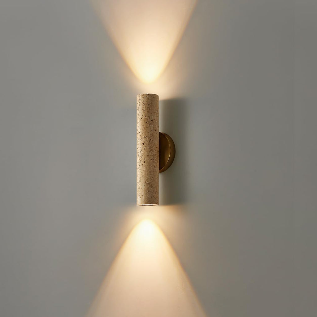 Yellow Cave Stone Wabi Sabi Wall Sconce