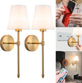 Wireless Stick-On Wall Sconces 2 Pack