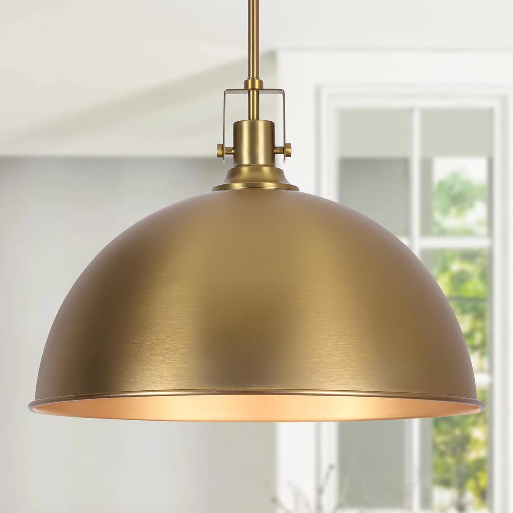 Gold Dome Farmhouse Pendant Light