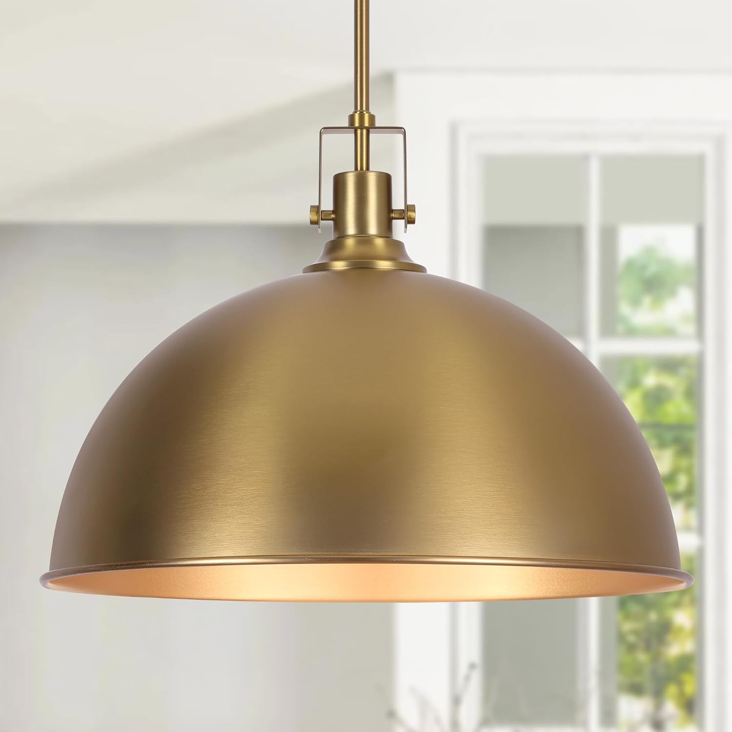 Gold Dome Farmhouse Pendant Light