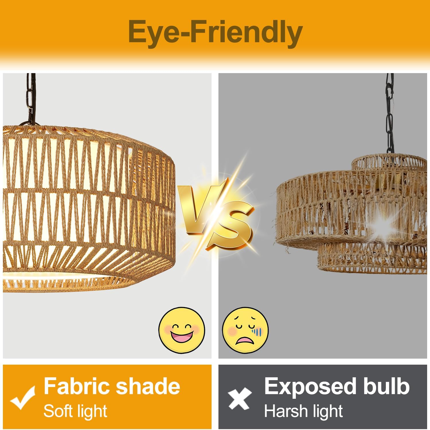 Rattan Boho Farmhouse Chandelier