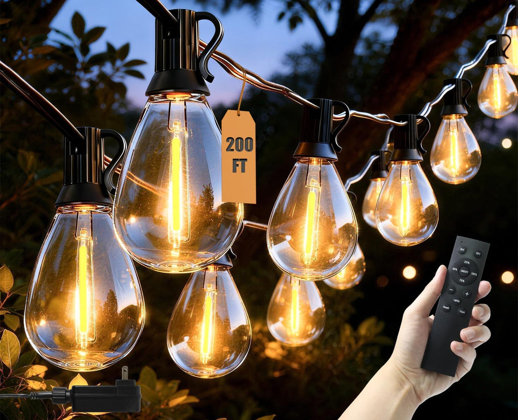 200FT Shatterproof S11 Outdoor Patio String Lights