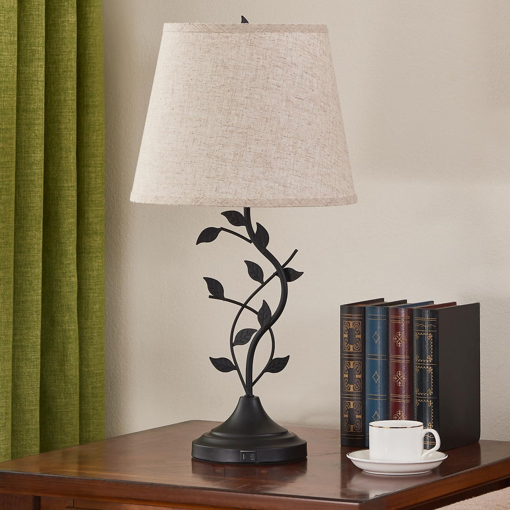 USB Charging Bedside Table Lamp