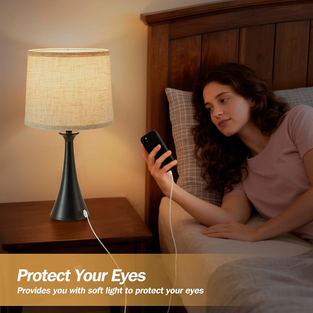 Black Touch USB Table Lamps 2 Pack
