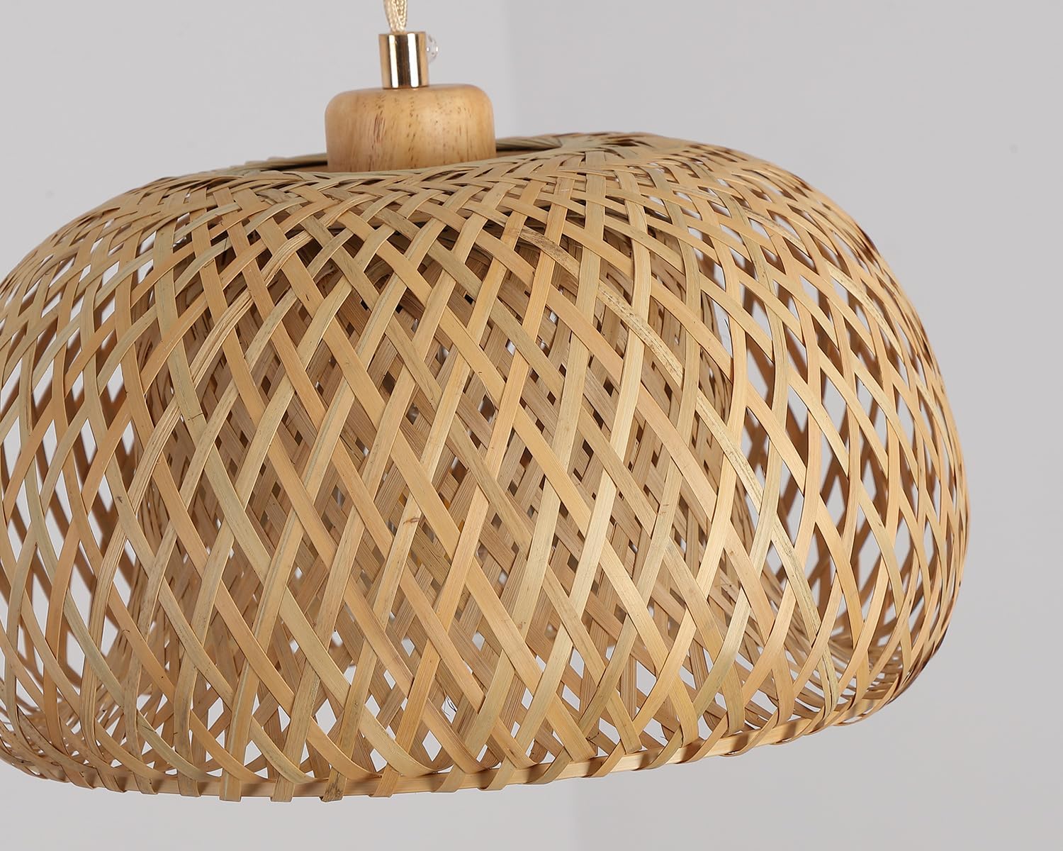 Bamboo Boho Basket Pendant Light