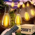 200FT Remote Dimmable Patio String Lights