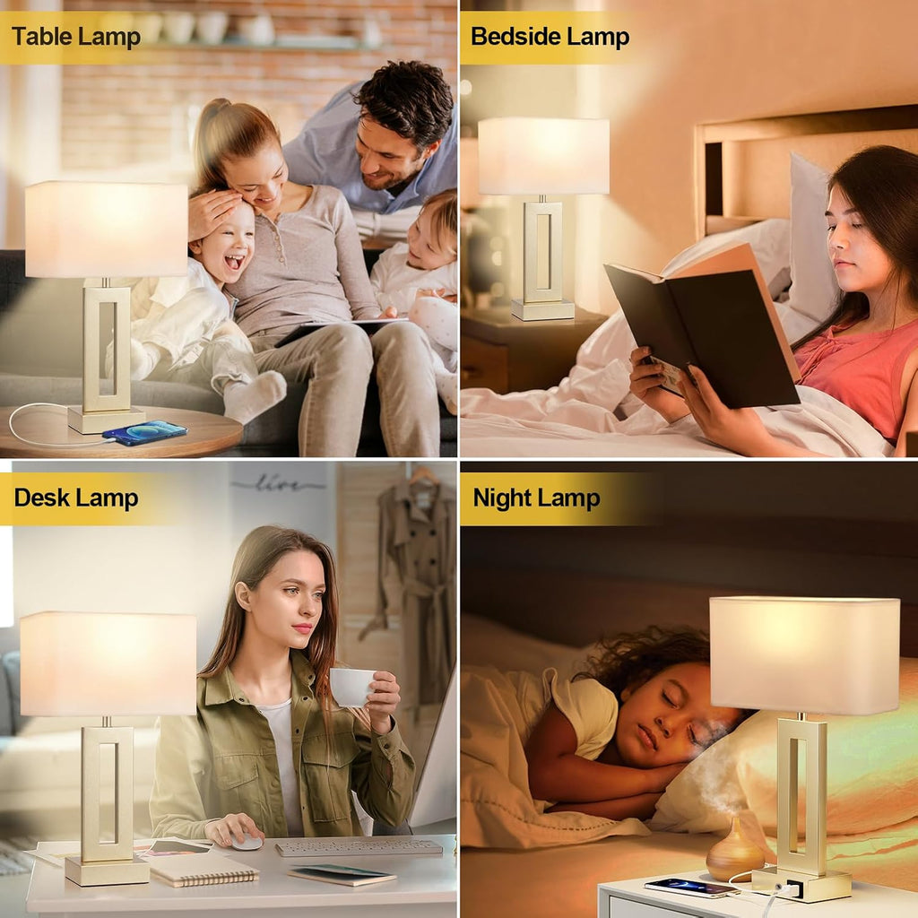 Gold Touch USB Dimmable Table Lamps 2 Pack