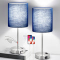 Touch USB AC Outlet Dimmable Table Lamps 2 Pack
