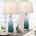 Touch USB Glass Table Lamps 2 Pack