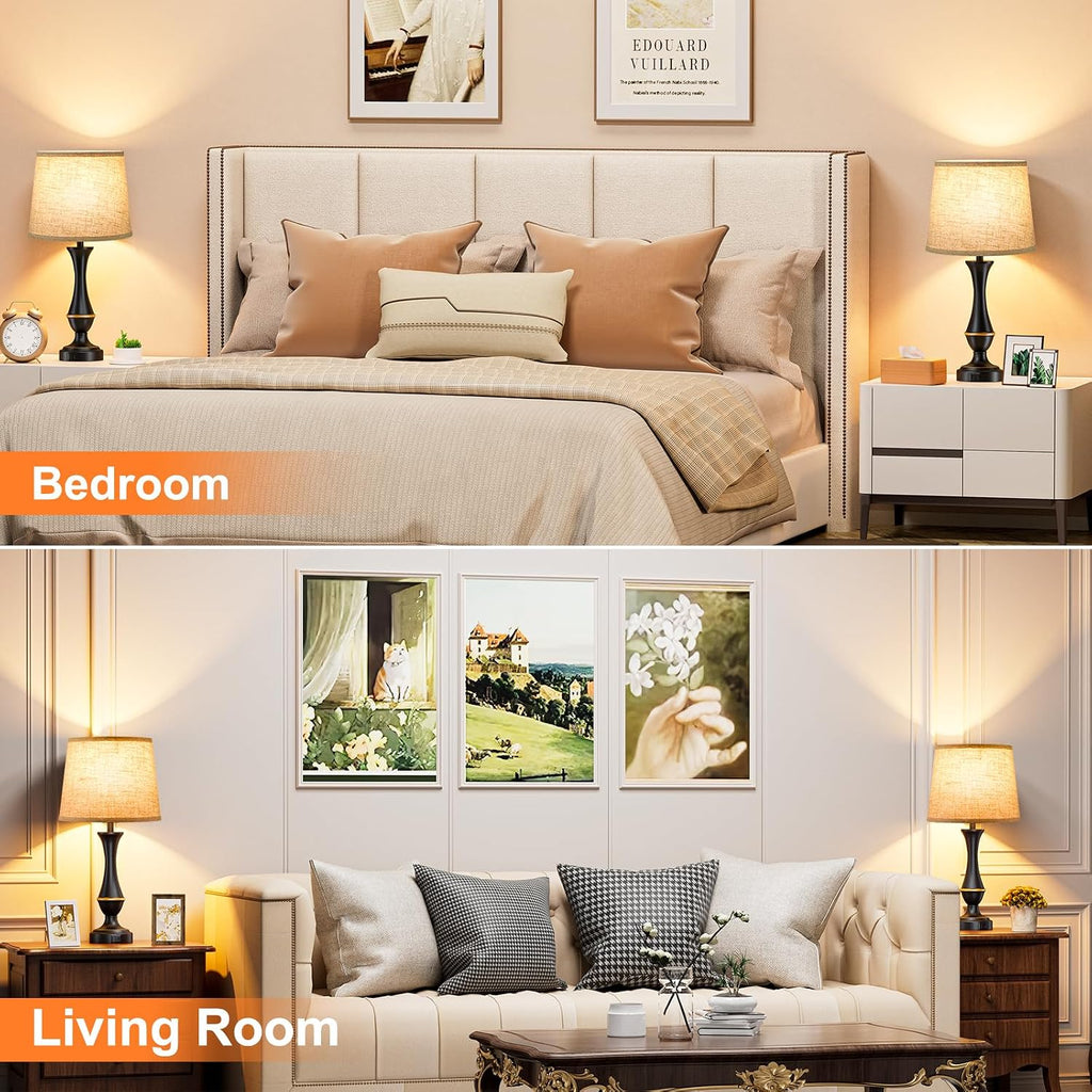 Touch Dimmable USB Table Lamps 2 Pack