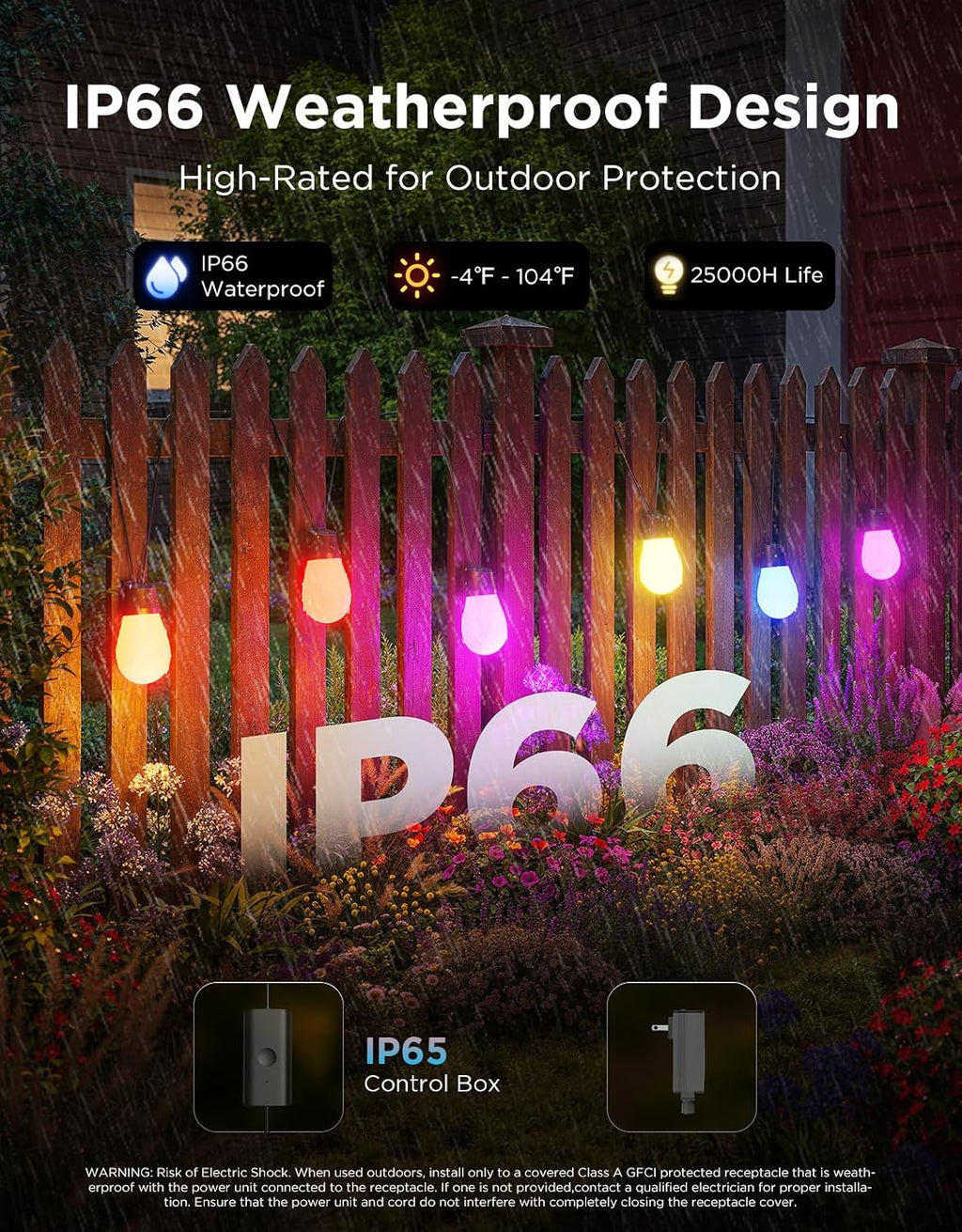 Smart RGBIC S14 Patio String Lights